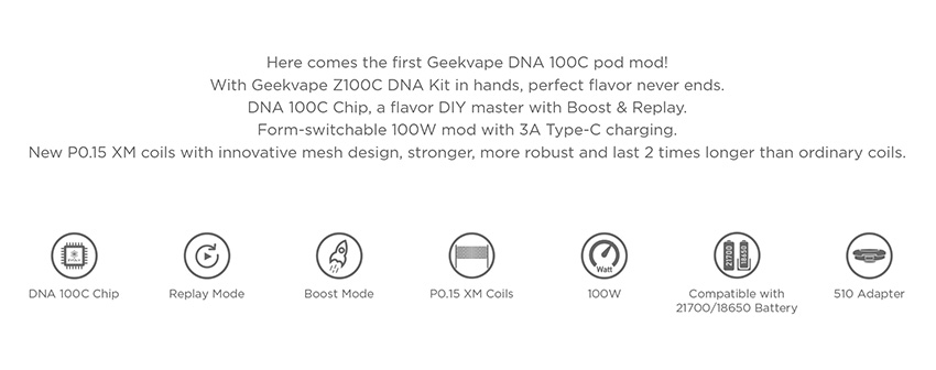 Geekvape Z100C DNA Kit 100W