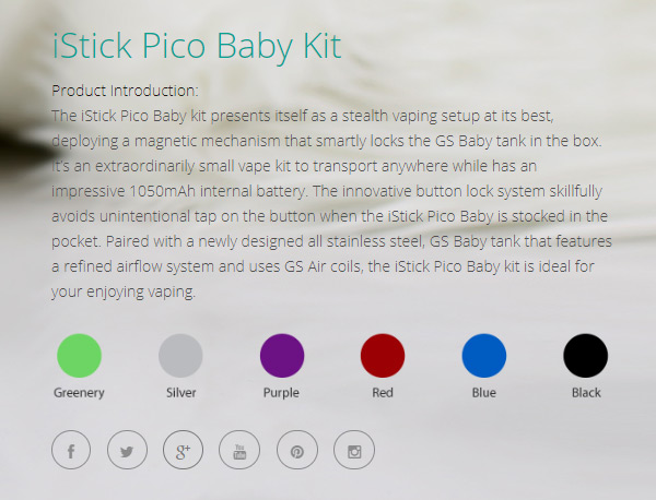 IStick Pico Baby Kit by Eleaf 