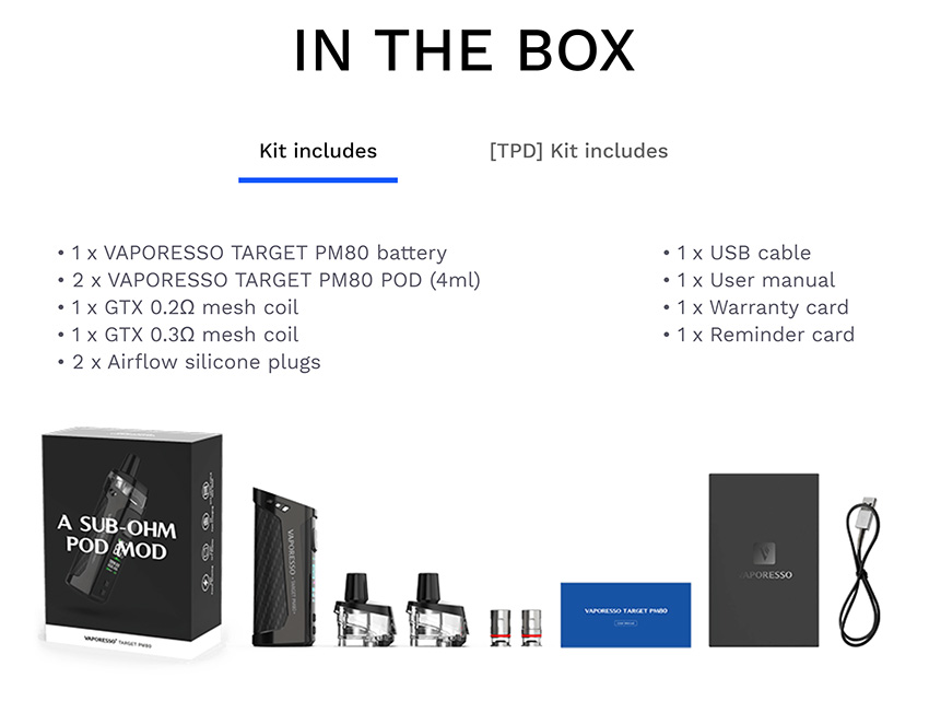 Vaporesso Target PM80 Kit